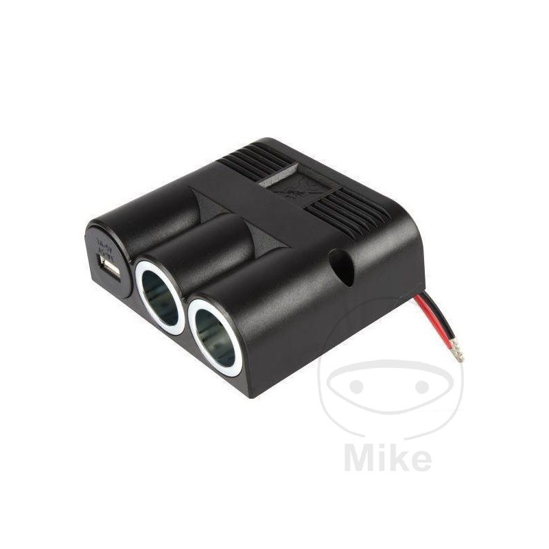 HERTH+BUSS Plug 2 outlets + USB 194.03.58