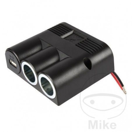 HERTH+BUSS Enchufe 2 salidas + USB 194.03.58