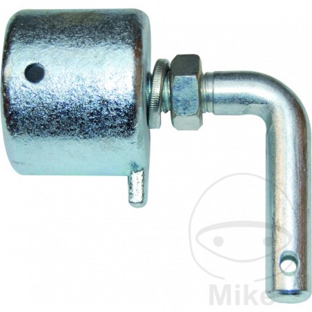 End piece with spike for horse trailer bar 338.22.49