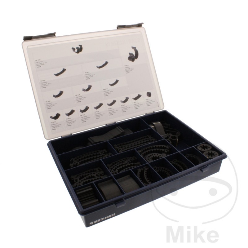 HERTH+BUSS Caja surtido espaciadores para conductos de aire acondicionado y calefacción CLIPFIX 158.10.00