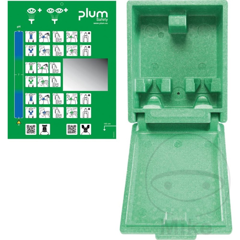 PLUM Empty emergency eyewash station for bottle 2270510 227.03.61