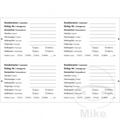 BLITZ Pack 100 labels for car identification 2980007 298.00.46