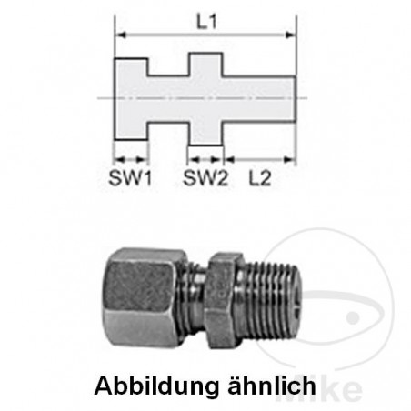 BLITZ Racor para instalacion de gas estandar GE10 3/8 650.09.95