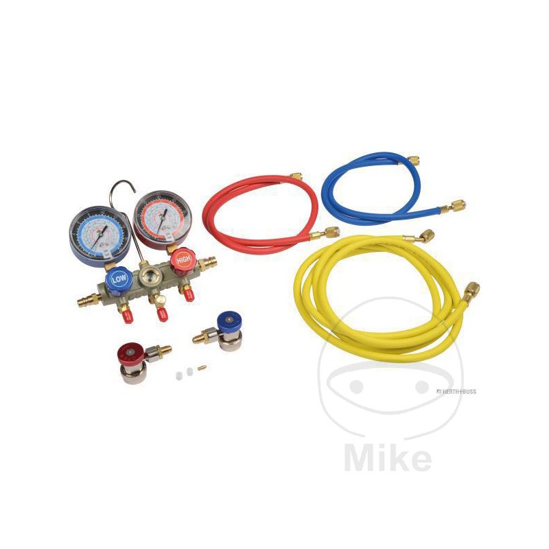 HERTH+BUSS Kit manómetro de 3 vías para aire acondicionado 614.05.81