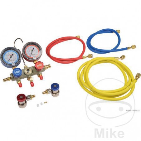 HERTH+BUSS Kit manómetro de 3 vías para aire acondicionado 614.05.81