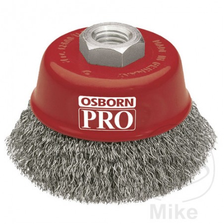 OSBORN Cepillo de copa alambre acero corrugado 75 MM M14 564.82.90