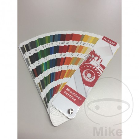 FEYCOLOR color swatch chart for construction machinery 599.93.71