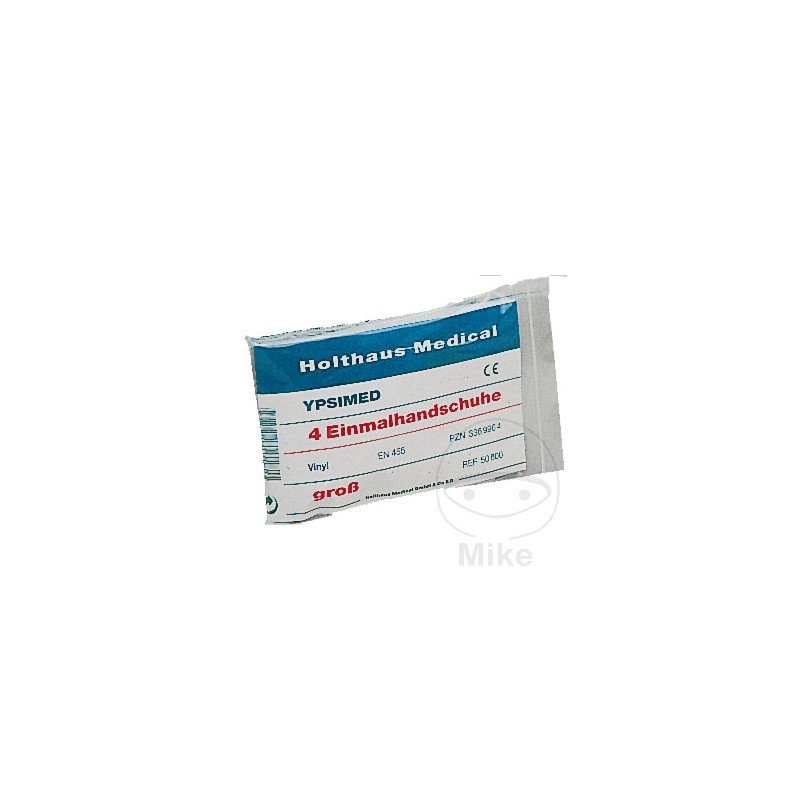 HOLTHAUS Pack 4 disposable gloves for first aid 1. HILFE 227.47.36