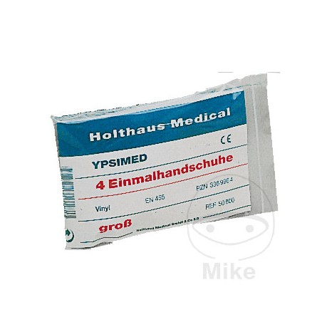HOLTHAUS Pack 4 disposable gloves for first aid 1. HILFE 227.47.36