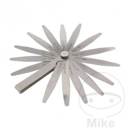 Set of 13 thickness gauge sheets 0.05-1.00 647.07.02