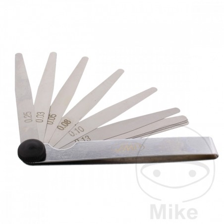 JMP Juego 9 hojas para medicion de espesor 0.03-0.25 MM 722.41.16