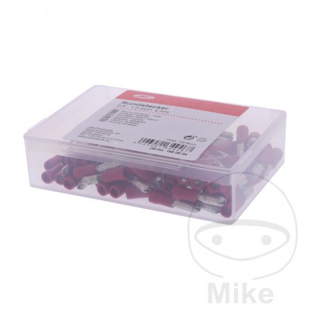JMP Pack 100 conectores de cable redondos 0.5-1.5 4 MM ALTN: 1580817 158.08.04