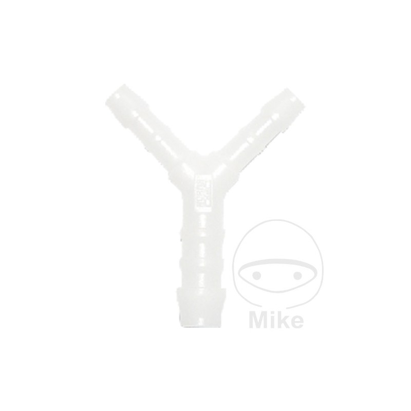 Pack 10 conectores de manguera forma Y con racor reducción PVC YRS 4-6-4 MM 158.34.00