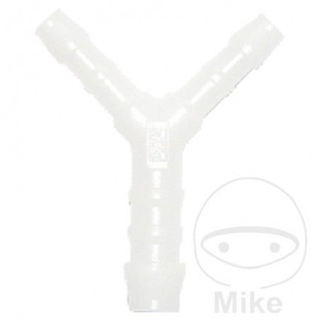 Pack of 10 Y-shaped hose connectors with reduction fitting PVC YRS 4-6-4 MM 158.34.00