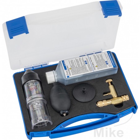 Head gasket tester kit includes test fluid 614.61.61