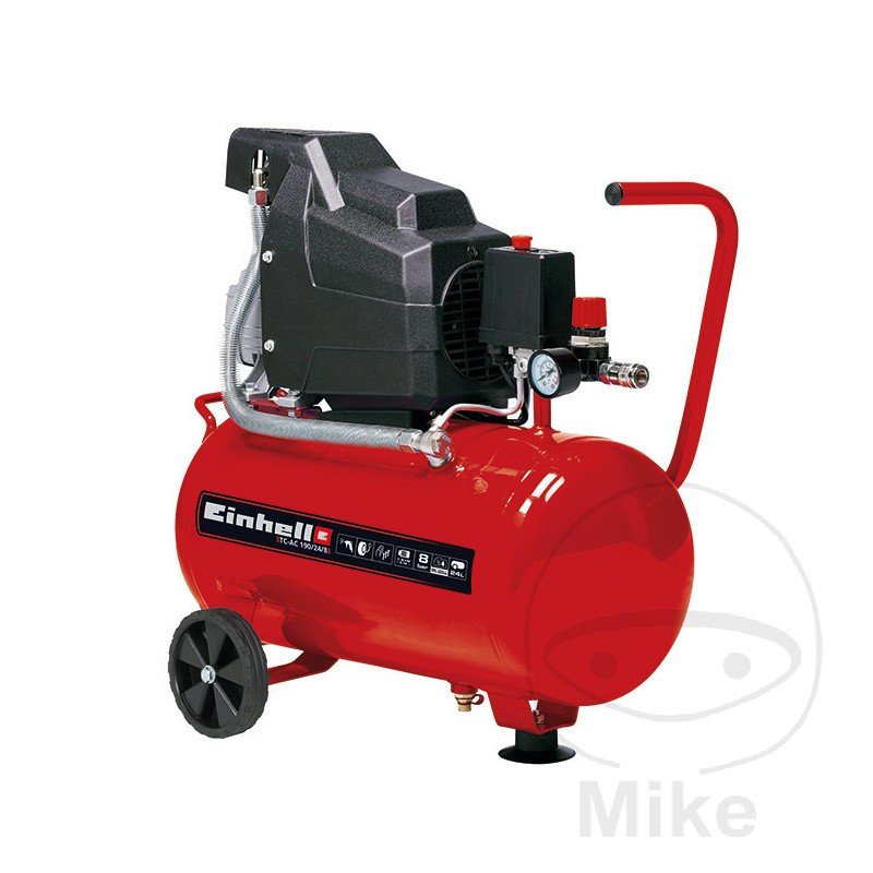 Compresor móvil de pistón EINHELL 165L/24L/8BAR 624.00.24