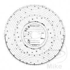 Pack 100 discos de tacógrafo 180 KM/H 24B 254.09.61