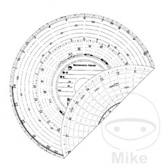 Pack 100 tachograph discs 180 KM/H 24B 254.09.61