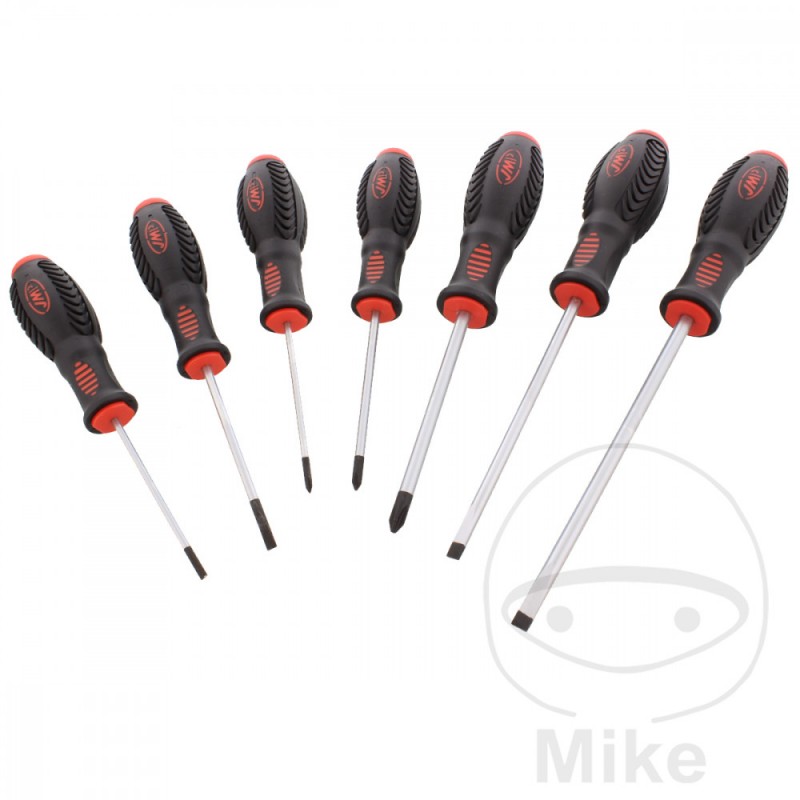 JMP Set of 7 standard flat screwdrivers 4 X 3 PH 632.01.45