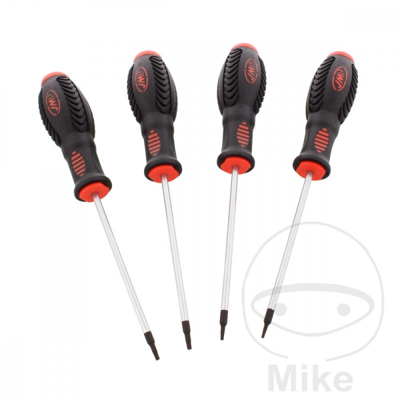 JMP Juego 4 destornilladores torx estándar T 6-T 9 632.01.63