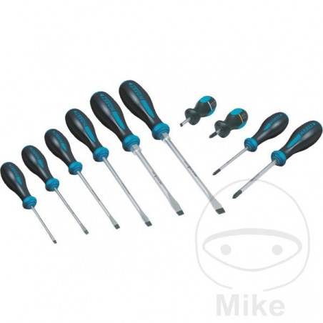 HAZET Set of 10 screwdrivers 7 XSCHL 3 XPH 632.36.22