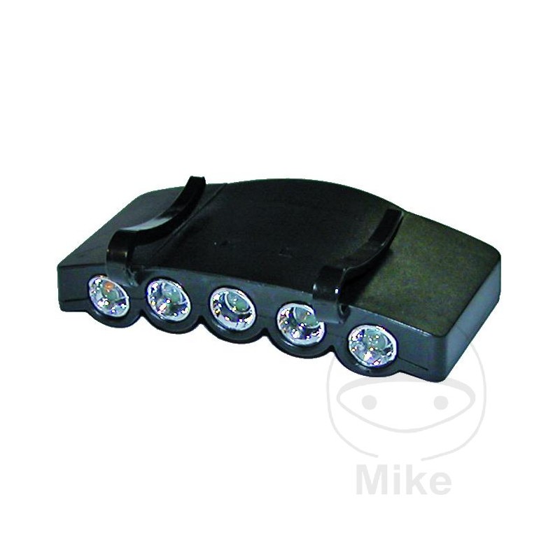 Headlamp with clips to attach the cap LED 147.02.69