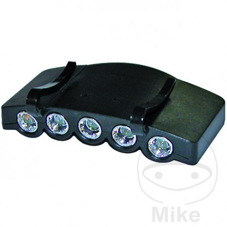Linterna frontal con clips para fijar a la gorra LED 147.02.69