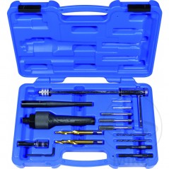 Drilling tool kit to repair spark plugs M8 X 1 + M10 614.67.81