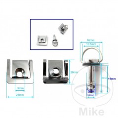 JMP Quick release latch for panels 19 MM 775.00.04