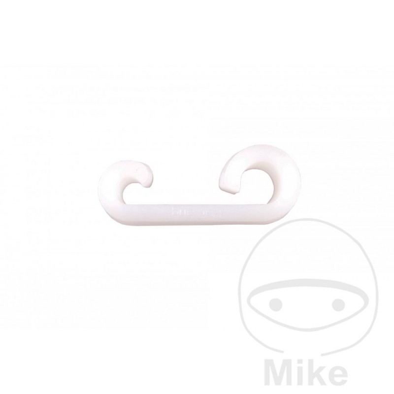 Plastic double hook for trailer tarpaulin 338.04.05
