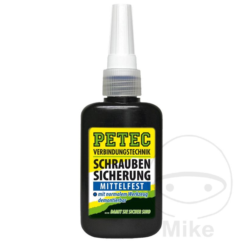 PETEC Medium strength screw fixing glue 50 GR ALTN: 5574102 557.90.24