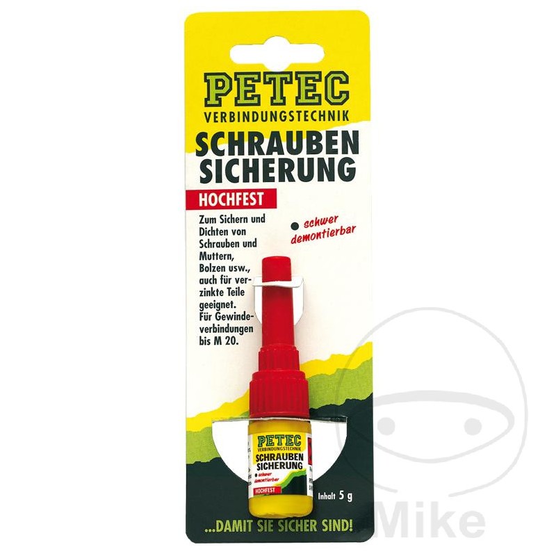 PETEC High strength screw fixing glue 5 GR 557.90.32