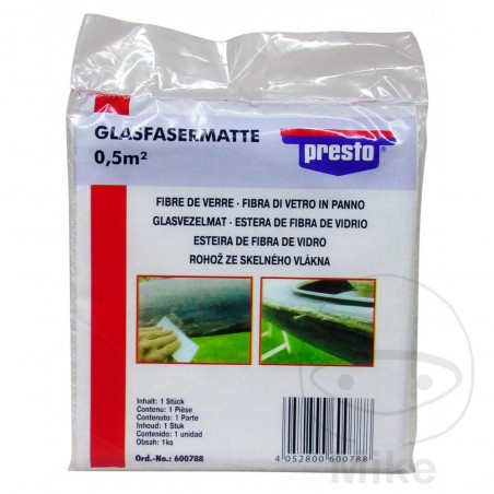 PRESTO Estera de fibra vidrio para carrocería 0.5QM 125 X 40 CM 565.12.52