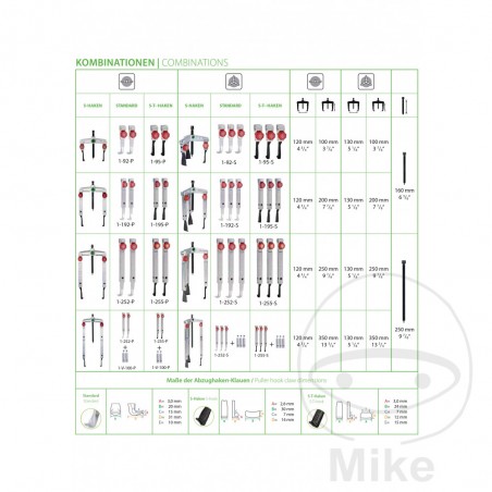 KUKKO Puller set 2 and 3 arms 646.00.40