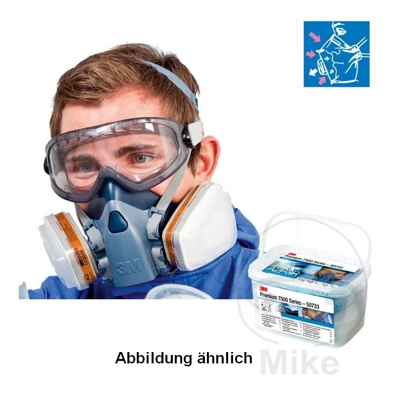 3M Half mask kit for painting PREMIUM 7500 A2/P3 227.32.66VAR