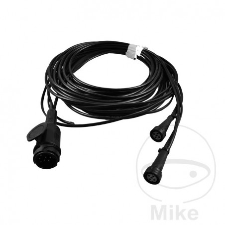 ASPÖCK Cable de remolque 13 polos con 2 tomas corriente 5 8M ABG 338.00.28