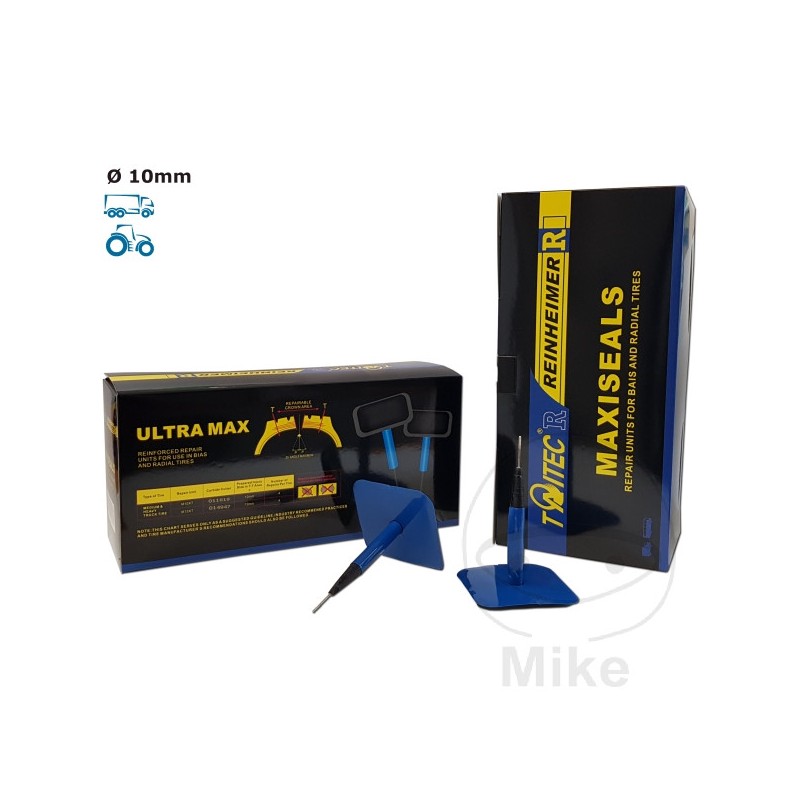 REINHEIMER Parche seta interior reparar cubierta neumatico MAXI SEAL 10 MM 519.02.57