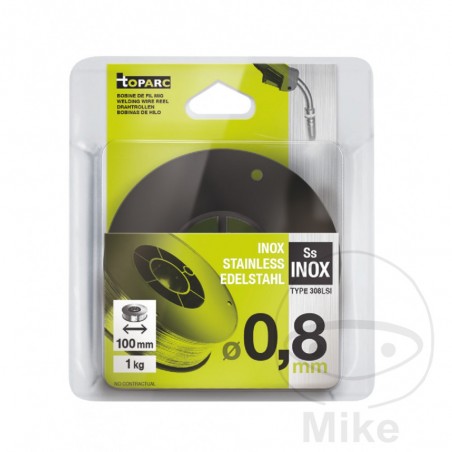 TOPARC Alambre de soldar 100 MM INOX 0.8 1 KG 659.00.37