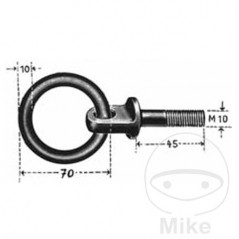 Tornillo con argolla para sujeción de cargamento M10 X 45 MM 338.66.79