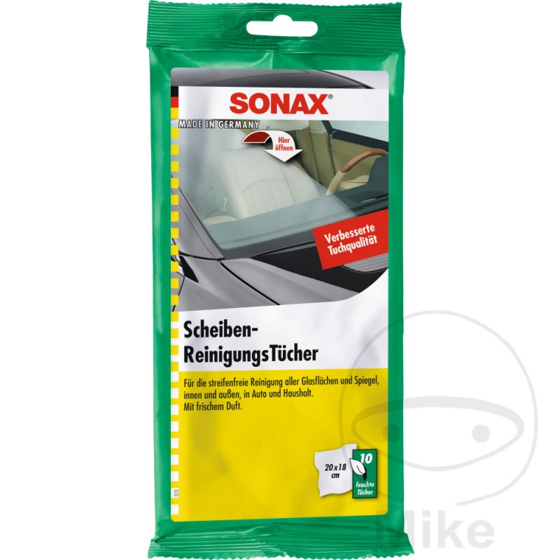 SONAX Pack 10 paños de limpieza para parabrisas 556.68.64