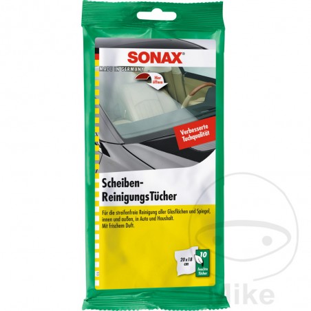 SONAX Pack 10 paños de limpieza para parabrisas 556.68.64