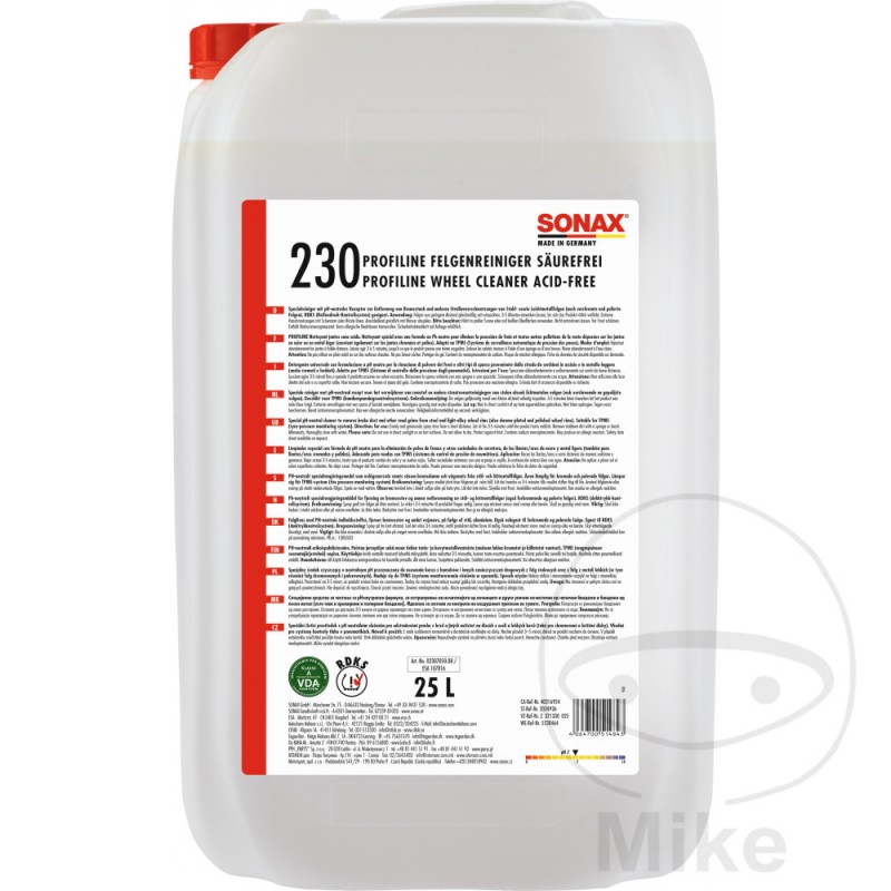 SONAX Limpiador de llantas PLUS 25L 556.75.73