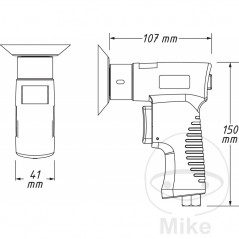 HAZET Kit completo lijadora pulidora de aire comprimido 9033N-5 656.03.39