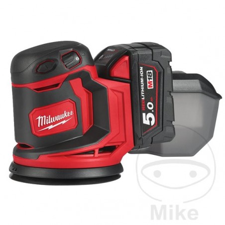 MILWAUKEE Lijadora orbital con batería recargable 18V M18 BOS125-502B 685.03.59