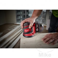 MILWAUKEE Orbital sander with rechargeable battery 18V M18 BOS125-502B 685.03.59
