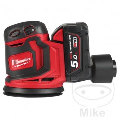 MILWAUKEE Lijadora orbital con batería recargable 18V M18 BOS125-502B 685.03.59