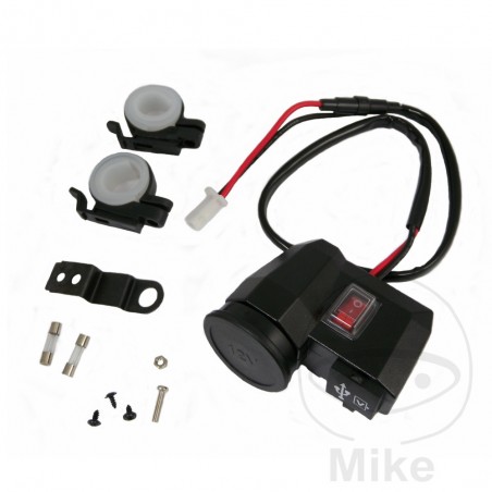 JMP Cigarette lighter socket with switch and double usb slot 706.04.68