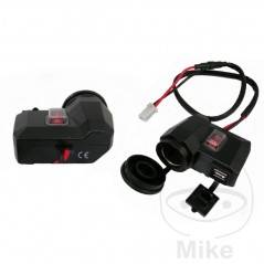 JMP Cigarette lighter socket with switch and double usb slot 706.04.68