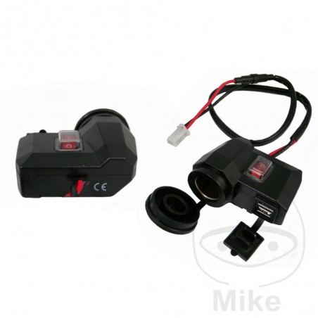 JMP Toma de mechero con interruptor y doble ranura usb 706.04.68