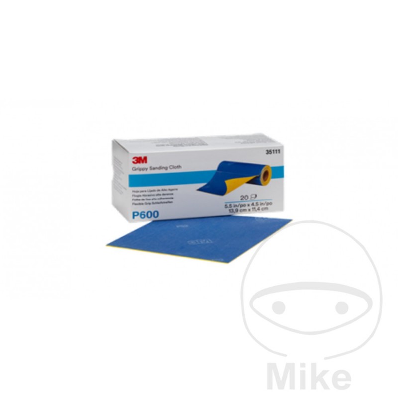 3M Rollo 20 hojas de lija flexible K1000 139X114 MM 564.03.41